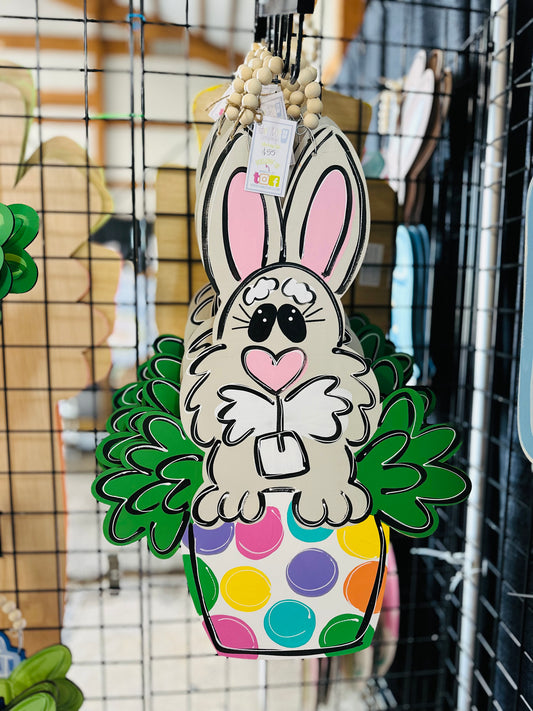 Polka Dot Pot Bunny