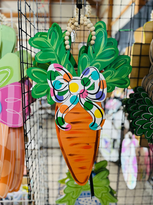 Polka Dot Bow Carrot