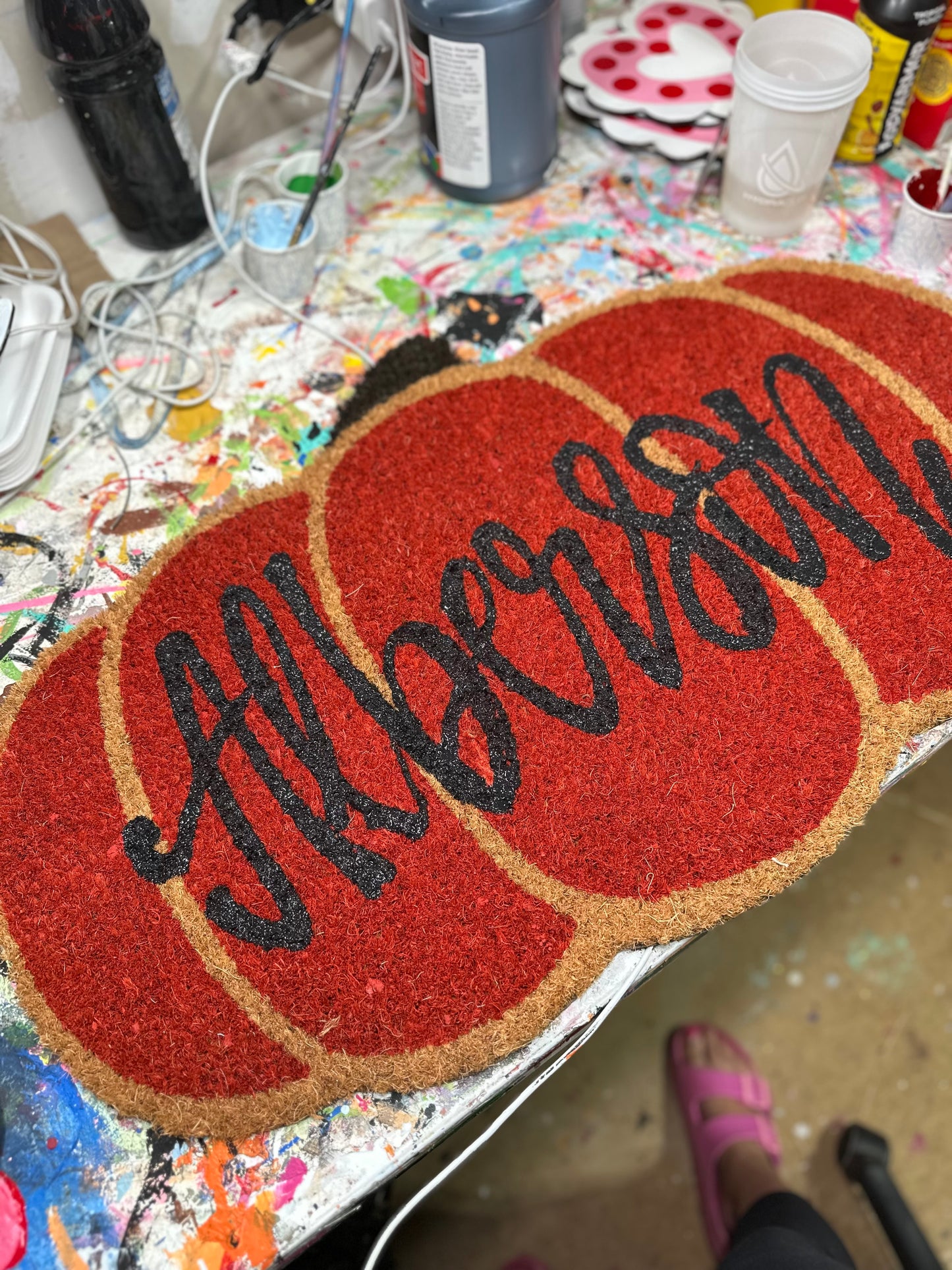 Painted Coir Mat