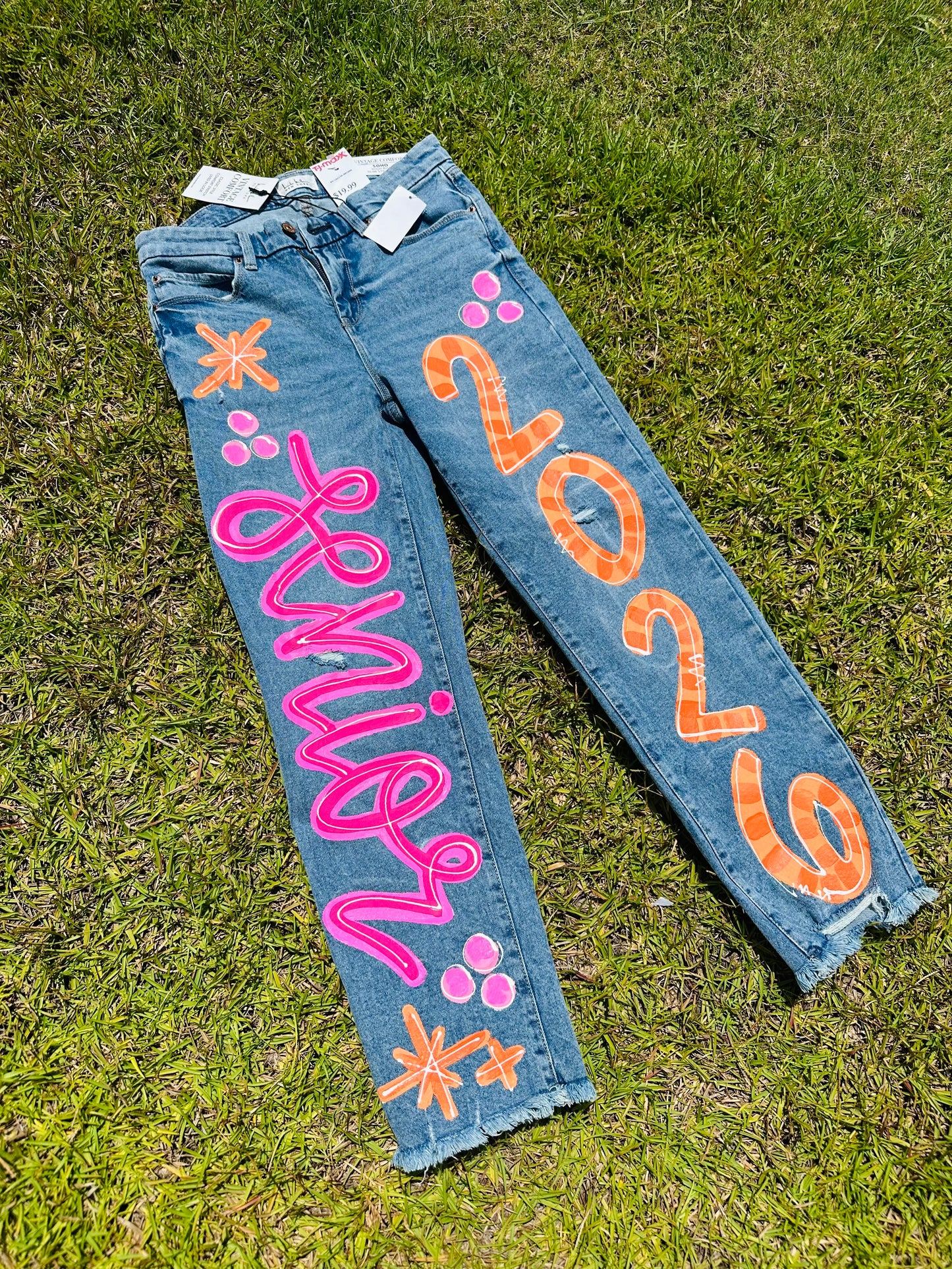 Custom Painted Jeans