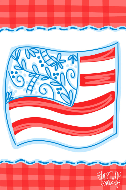 Chino American Flag Garden Flag