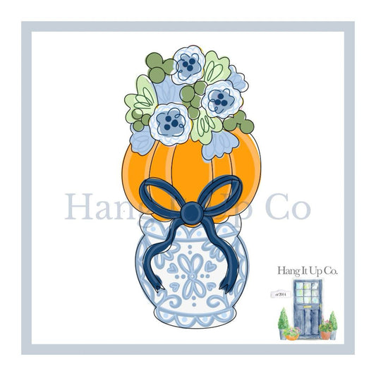 Ginger Jar Floral Pumpkin