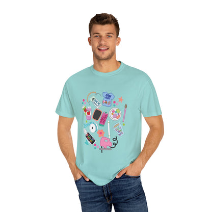 Creative Vibes Unisex Garment-Dyed T-Shirt – Arts & Crafts Design