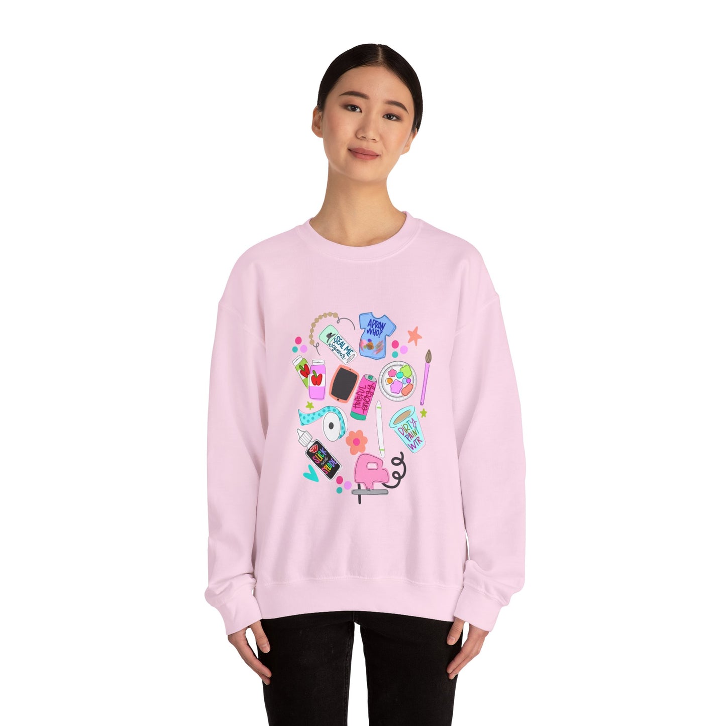 Creative Vibes Unisex Crewneck Sweatshirt - Artistic Design