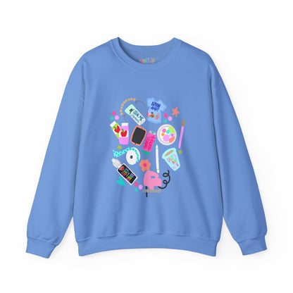 Painting Things Unisex Heavy Blend Crewneck Sweatshirt - Fun Design for Artsy Souls