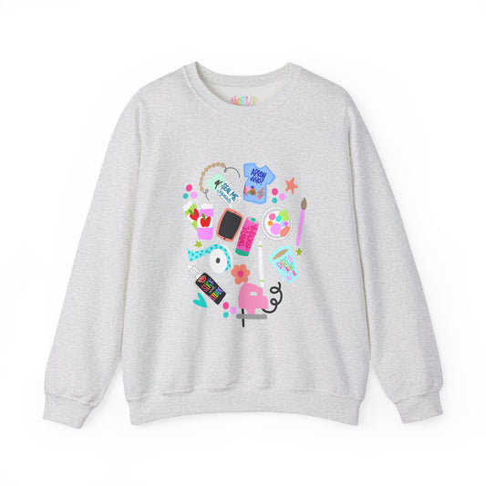 Painting Things Unisex Heavy Blend Crewneck Sweatshirt - Fun Design for Artsy Souls