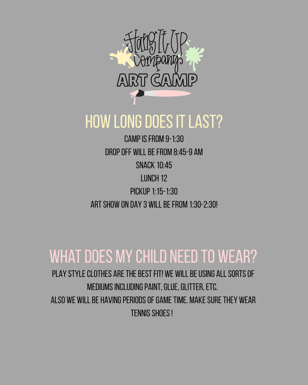 Art Camp Slot