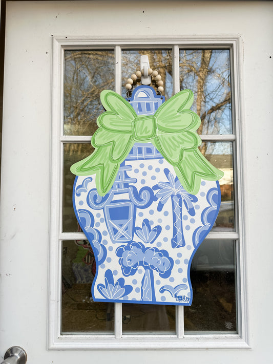 **UV PRINTED** Ginger Jar Door hanger