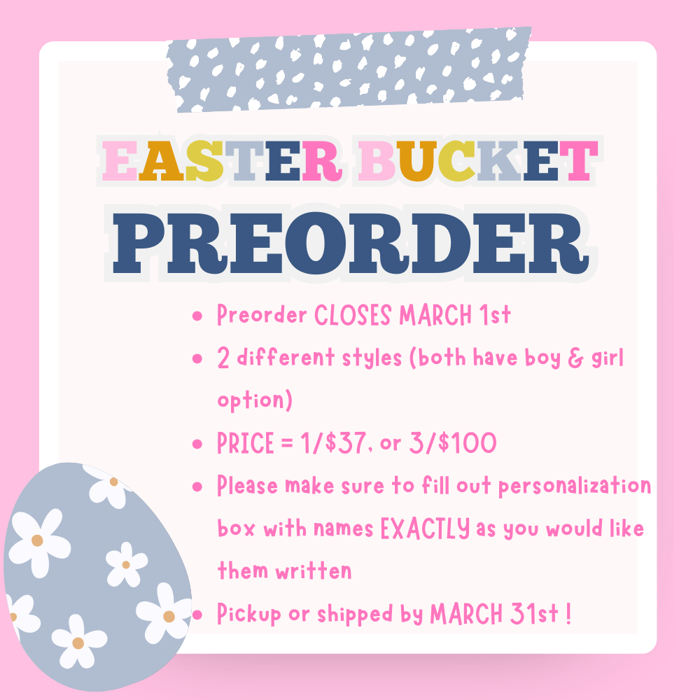 Easter Buckets Preorder