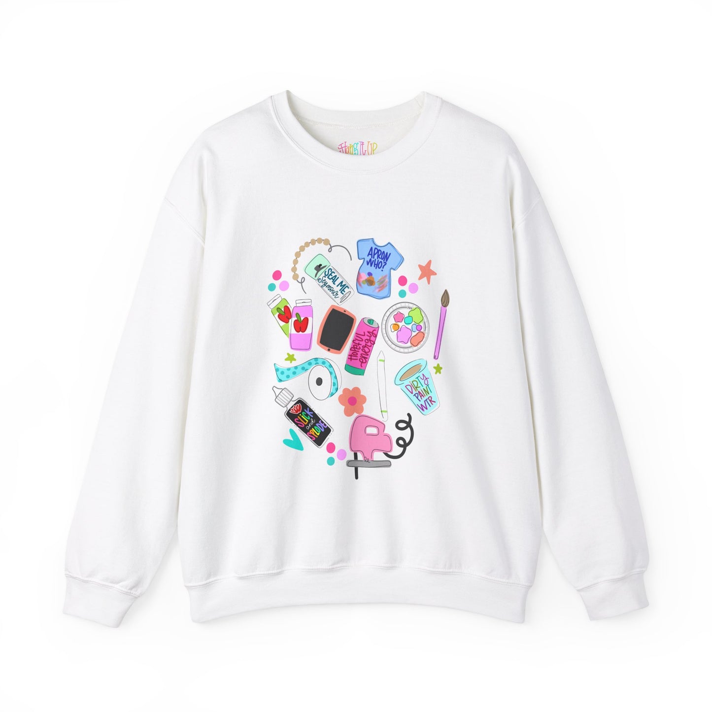 Creative Vibes Unisex Crewneck Sweatshirt - Artistic Design