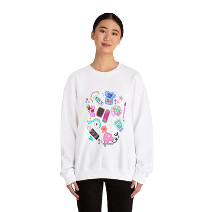 Creative Vibes Unisex Crewneck Sweatshirt - Artistic Design