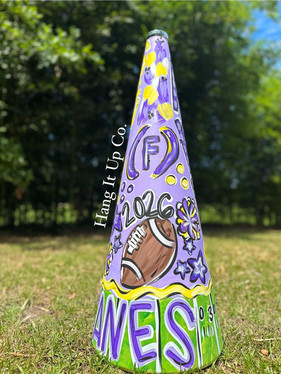 Handpainted Megaphone 32in