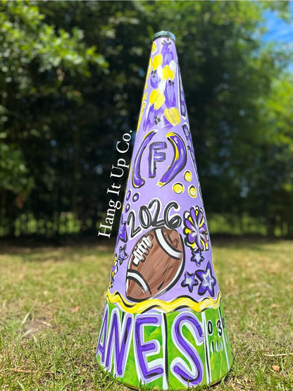 Handpainted Megaphone 32in