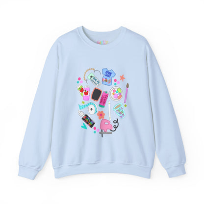 Creative Vibes Unisex Crewneck Sweatshirt - Artistic Design