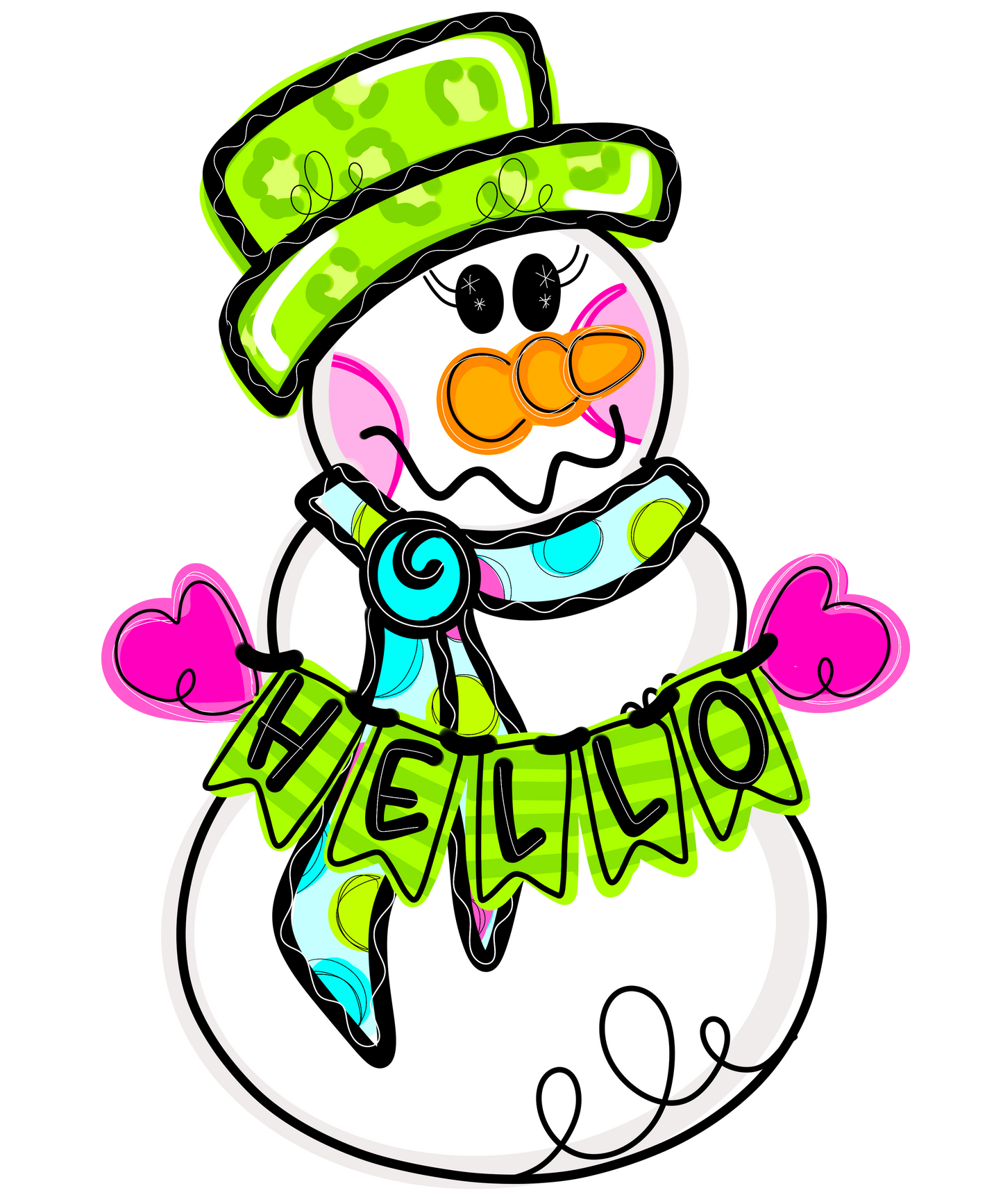 Colorful Snowman