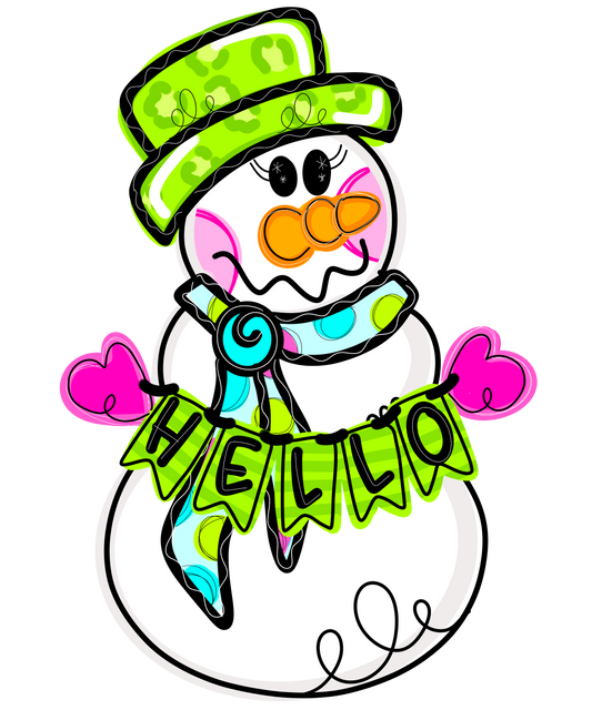 Colorful Snowman