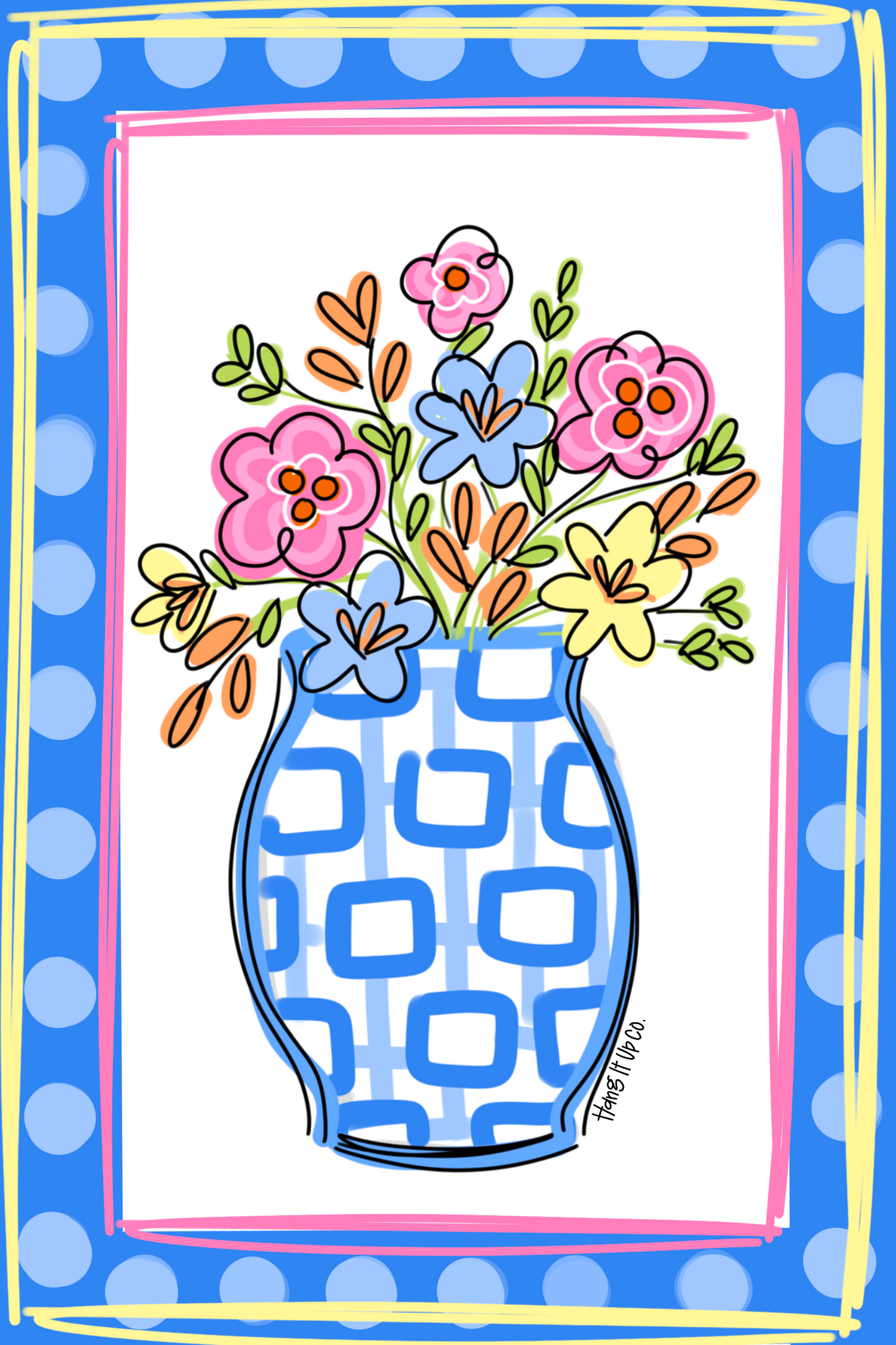 Spring Floral Garden Flag