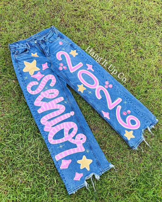 Custom Painted Jeans