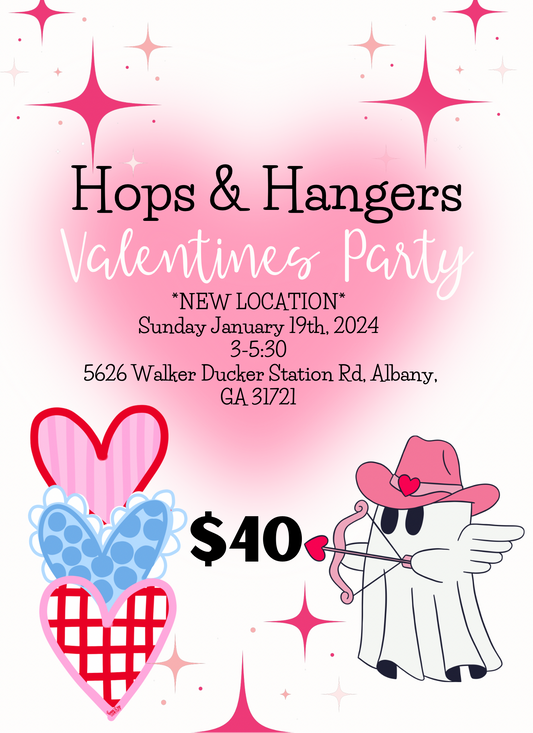 Hops & Hangers Valentines Party