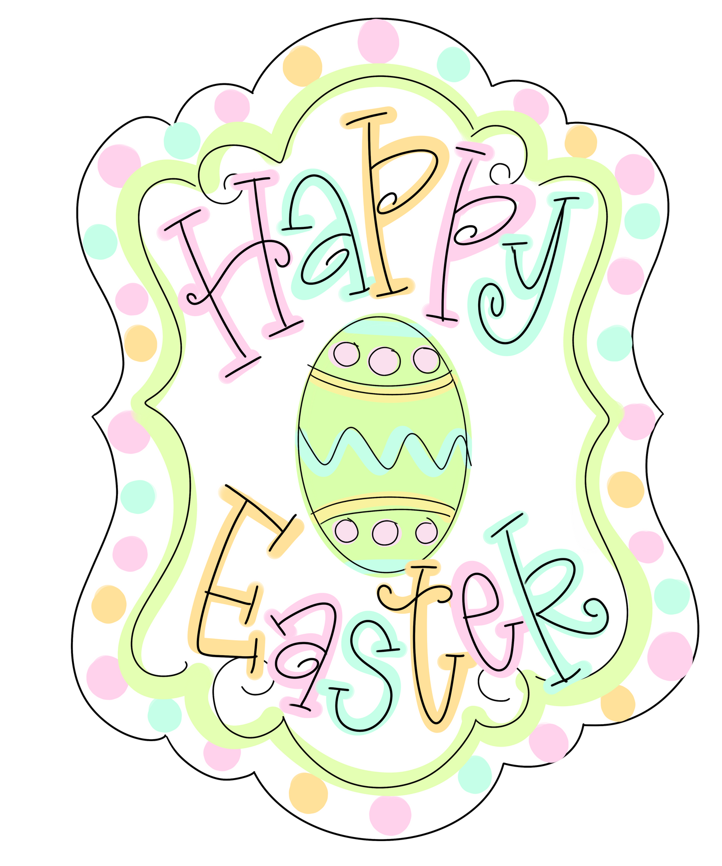 Happy Easter Plaque