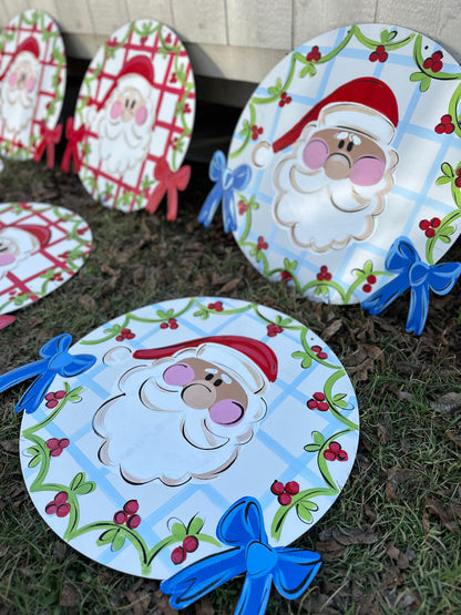Santa Bow Round