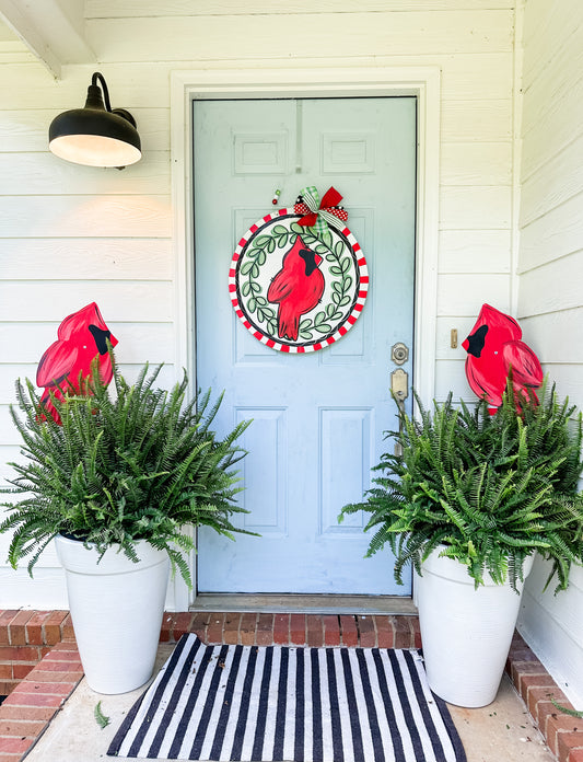 Red Bird Planter Stakes