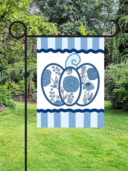 Chinoiserie pumpkin garden flag