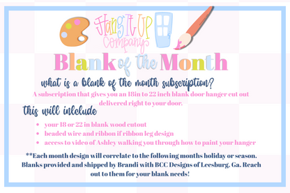 BLANK OF THE MONTH