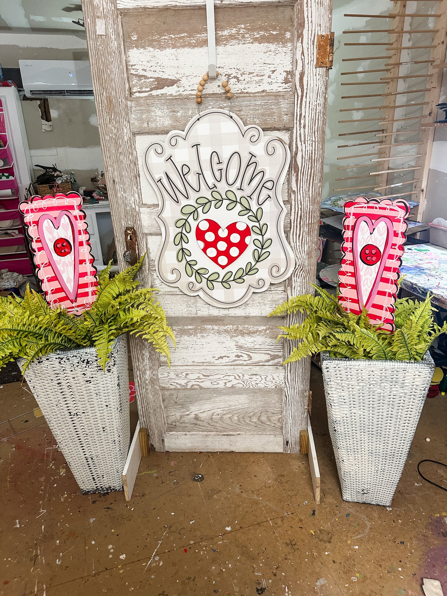 Valentines Stamp Planter Stakes