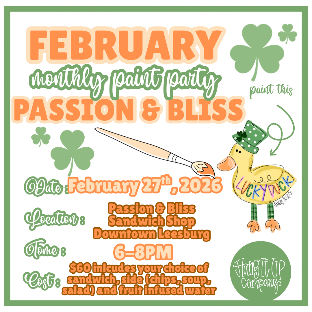 Monthly Paint Party @ Passion and Bliss