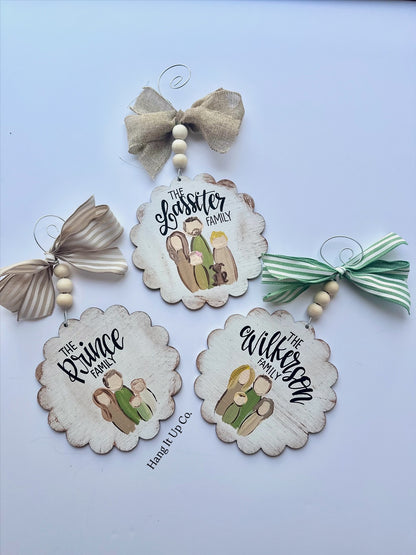 Personalized Family Ornament *read description prior to ordering!*