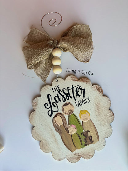 Personalized Family Ornament *read description prior to ordering!*