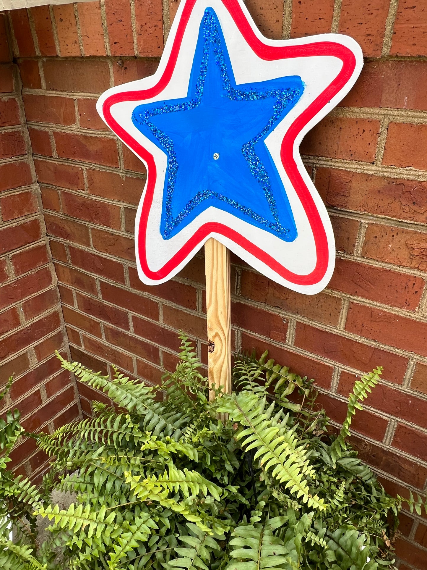 Star Spangled Yard Stake