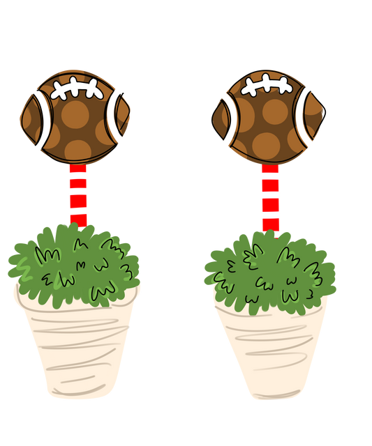 Football Planter Stakes