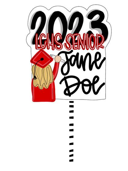 Graduation Yard Stake **read description!!!!**