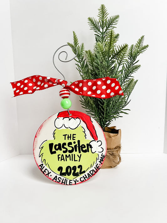 Grinch Family Ornament